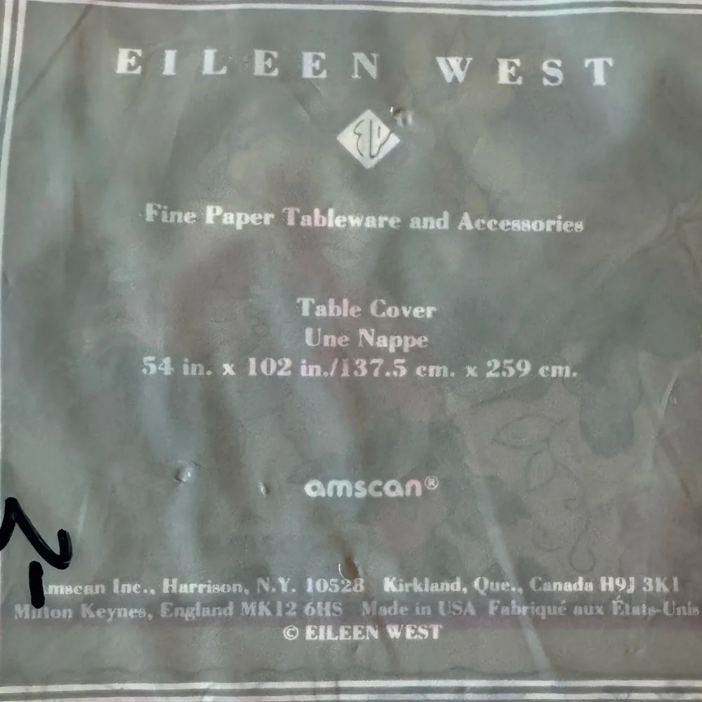 Vintage Eileen West floral table cover